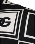 Dolce & Gabbana Black Logo Monogram Cotton Crew Neck T-shirt