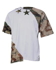 Dolce & Gabbana White Camouflage Cotton Crew Neck T-shirt
