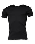 Dolce & Gabbana Black Cotton Crew Neck Short Sleeves T-shirt
