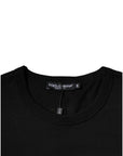 Dolce & Gabbana Black Cotton Crew Neck Short Sleeves T-shirt