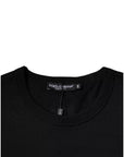Dolce & Gabbana Black Cotton Crew Neck Short Sleeves T-shirt