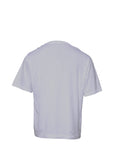 Dolce & Gabbana White Logo Print Cotton Crew Neck T-shirt