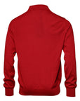 Dolce & Gabbana Red Cashmere Collared Pullover Sweater