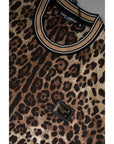 Dolce & Gabbana Brown Leopard Crew Neck Short Sleeve T-shirt