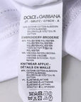 Dolce & Gabbana White Jersey Crew Neck Short Sleeves T-shirt