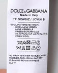 Dolce & Gabbana Gray Wool Logo Turtleneck Pullover Sweater