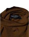 Dolce & Gabbana Brown Cashmere Turtleneck Pullover Sweater