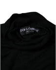 Dolce & Gabbana Black Cashmere Turtleneck Pullover Sweater