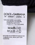 Dolce & Gabbana Blue Cashmere Turtleneck Pullover Sweater