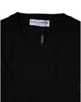 Dolce & Gabbana Black Logo Wool Crew Neck Pullover Sweater