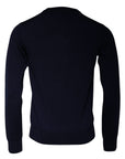 Dolce & Gabbana Blue DG Logo Wool Crew Neck Pullover Sweater