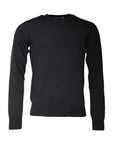 Dolce & Gabbana Dark Gray DG Logo Crew Neck Pullover Sweater