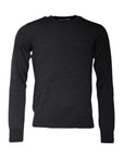 Dolce & Gabbana Dark Gray DG Logo Crew Neck Pullover Sweater
