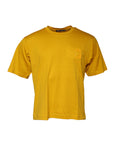 Dolce & Gabbana Dark Yellow Logo Crew Neck Short Sleeves T-shirt