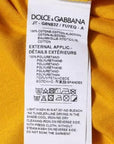 Dolce & Gabbana Dark Yellow Logo Crew Neck Short Sleeves T-shirt