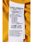Dolce & Gabbana Dark Yellow Logo Crew Neck Short Sleeves T-shirt
