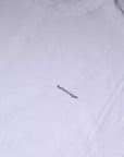 Balenciaga White Logo Cotton Crew Neck Short Sleeves T-shirt