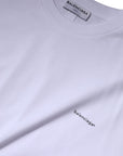 Balenciaga White Logo Cotton Crew Neck Short Sleeves T-shirt