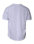 Balenciaga White Logo Cotton Crew Neck Short Sleeves T-shirt