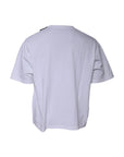 Balenciaga White Logo Cotton Jersey Crew Neck Short Sleeves T-shirt