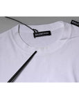 Balenciaga White Logo Cotton Jersey Crew Neck Short Sleeves T-shirt