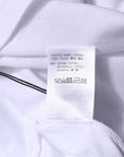 Balenciaga White Logo Cotton Jersey Crew Neck Short Sleeves T-shirt