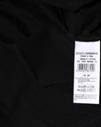 Dolce & Gabbana Black Cotton Sleeveless Round Neck Tank T-shirt