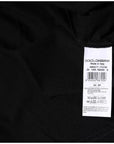 Dolce & Gabbana Black Cotton Sleeveless Round Neck Tank T-shirt