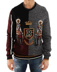 Dolce & Gabbana Multicolor KING Knight Monkey Knitted Cashmere Wool Sweater