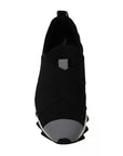 Dolce & Gabbana Black Shark Neoprene Stretch Sneakers Shoes