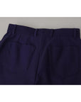 Dolce & Gabbana Blue High Waist Mini Hot Pants Cotton Shorts