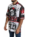Dolce & Gabbana White King Panda Polyester T-shirt Top