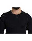 Dolce & Gabbana Black Cashmere Crew Neck Sweatshirt Sweater