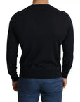 Dolce & Gabbana Black Cashmere Crew Neck Sweatshirt Sweater