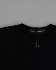 Dolce & Gabbana Black Cashmere Crew Neck Sweatshirt Sweater