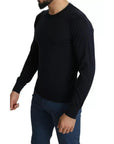 Dolce & Gabbana Black Cashmere Crew Neck Sweatshirt Sweater