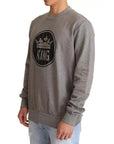 Dolce & Gabbana Gray Crown King Cotton Pullover Sweater