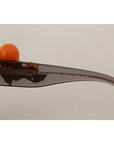 Dolce & Gabbana DG4283B Acetate Crystals Orange Applique Sunglasses