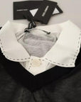 Dolce & Gabbana Black White Shirt One Piece Pullover Sweater