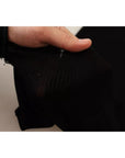 Dolce & Gabbana Black Turtleneck Form Fitting Pullover Sweater