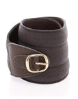 Dolce & Gabbana Brown D&G Leather Linnen Logo Belt