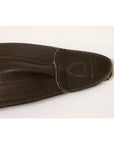 Dolce & Gabbana Brown D&G Leather Linnen Logo Belt