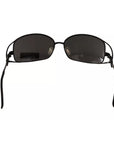 Dolce & Gabbana Black Metal Frame Logo Crystals Shades Sunglasses DG2016B