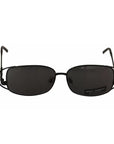 Dolce & Gabbana Black Metal Frame Logo Crystals Shades Sunglasses DG2016B