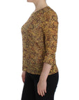 Dolce & Gabbana Sicilian Mosaic Print Silk Blouse