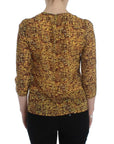 Dolce & Gabbana Sicilian Mosaic Print Silk Blouse