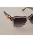Dolce & Gabbana DG 4247-B-F Clear Embellished Crystal Acetate Sunglasses