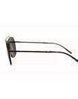 Dolce & Gabbana DG2250 Black Metal Full Rim Square Eyewear Sunglasses