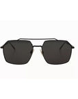Dolce & Gabbana DG2250 Black Metal Full Rim Square Eyewear Sunglasses