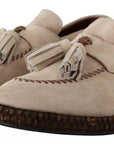 Dolce & Gabbana Beige Moccasins Slip On Leather Men Shoes